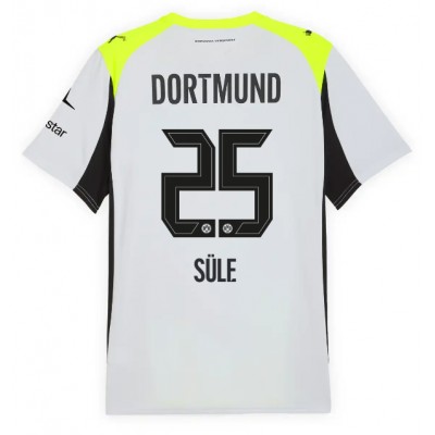 Moški Nogometni dresi Borussia Dortmund Niklas Sule #25 Gostujoči 2025-26 Kratek Rokav Moški Nogometni dresi Borussia Dortmund Niklas Sule #25 Gostujoči 2025-26 Kratek Rokav